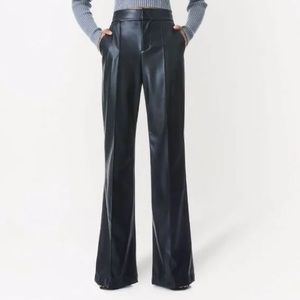Alice + Olivia Flare Leather Pants
